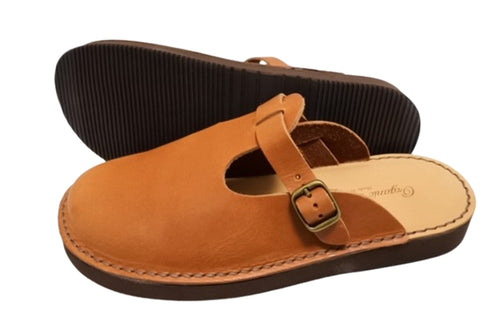 【Organic handloom GUDALUR ブラウン】クロッグサンダル(サボサンダル)